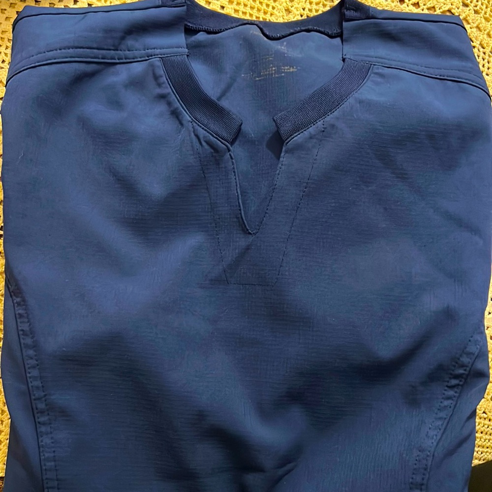 Heart Soul Navy Scrub Top